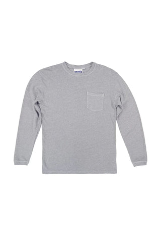 Heathered Baja Long Sleeve Pocket Tee