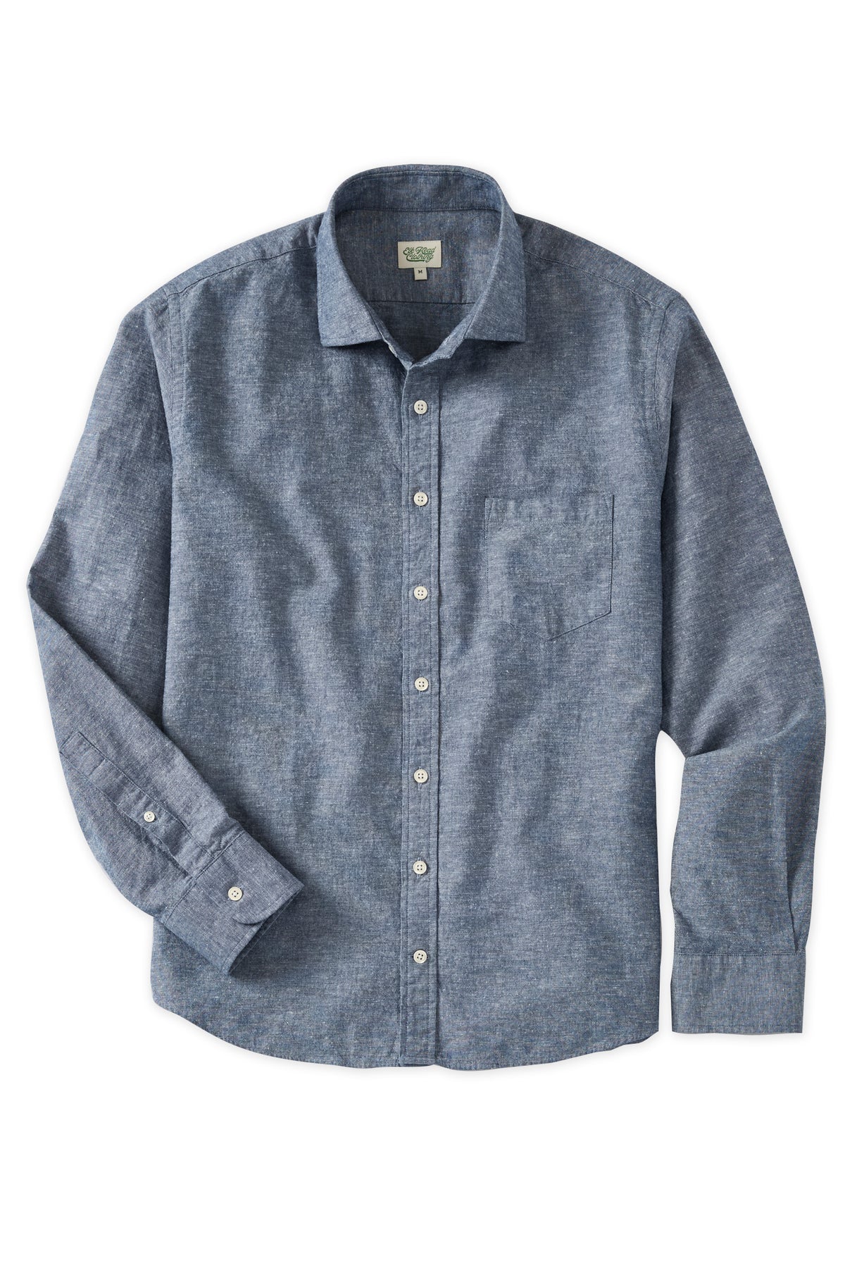 Chambray Spread Collar Sport Shirt
