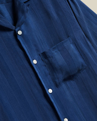 Portuguese Flannel -  CUPRO STRIPE - BLUE