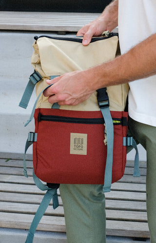 Topo Designs - Rover Pack Classic Sahara / Fire Brick