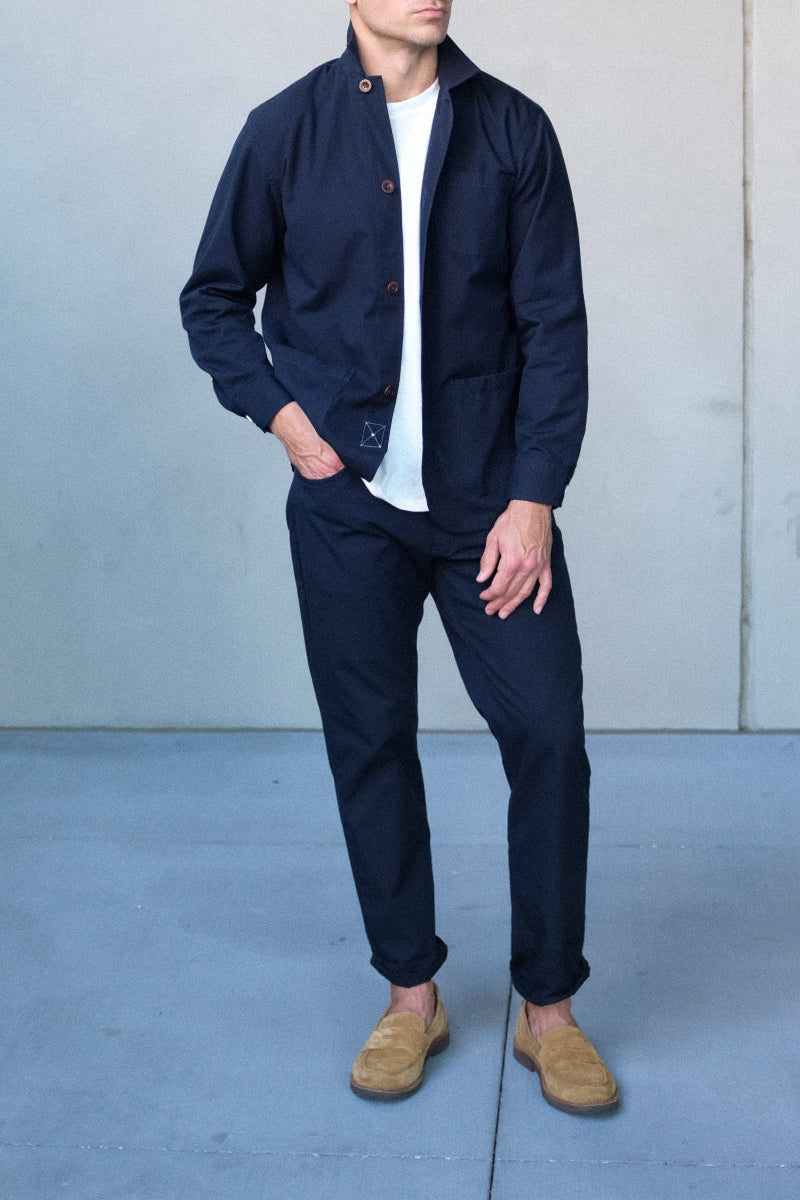 Navy Canvas Chore Coat