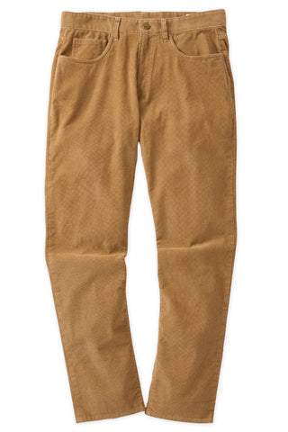 Athletic Straight Fit Japanese Corduroy 5-Pocket Pants In Golden Wheat