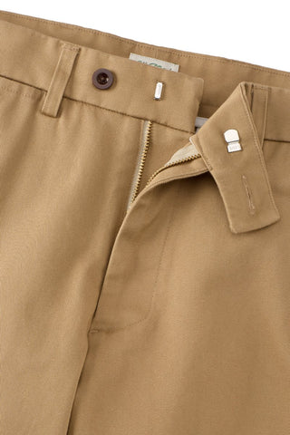 Japanese Twill Tab Front Chino in Wheat