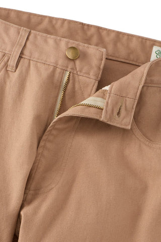 Athletic Straight Fit Japanese Canvas 5-Pocket Pants In Sand