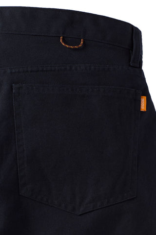 Athletic Straight Fit Japanese Canvas 5-Pocket Pants In Navy