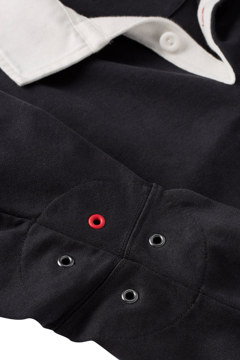 Black Heritage Elk Patch Rugby Jersey