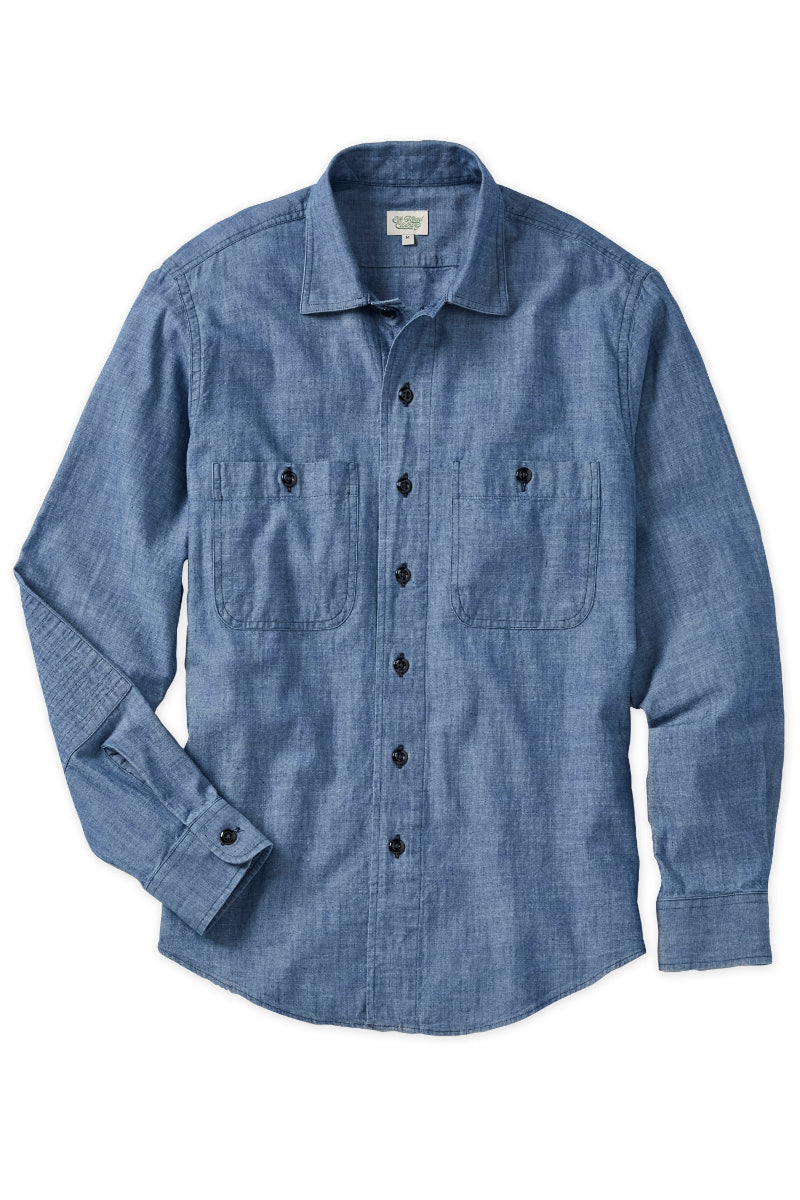 mens chambray dress shirt Chambray Field Shirt L - Elk Head Clothing