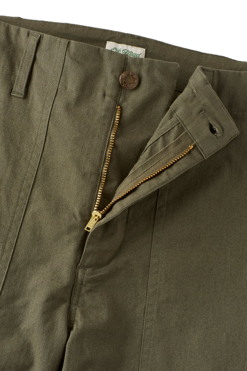 Olive Ripstop Utility Shorts