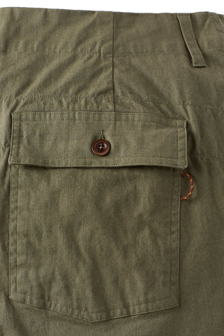 Olive Ripstop Utility Shorts