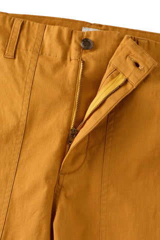 Mustard Ripstop Utility Shorts