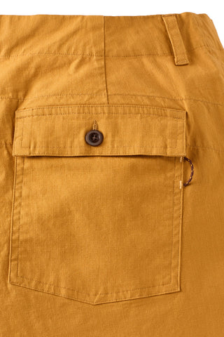 Mustard Ripstop Utility Shorts