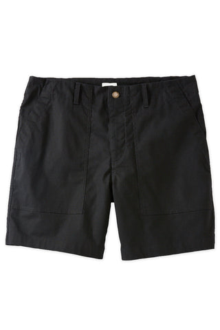 Black Ripstop Utility Shorts