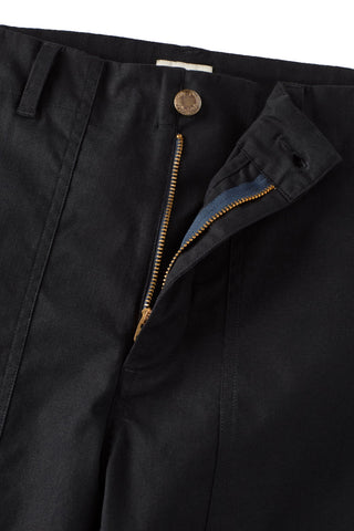 Black Ripstop Utility Shorts