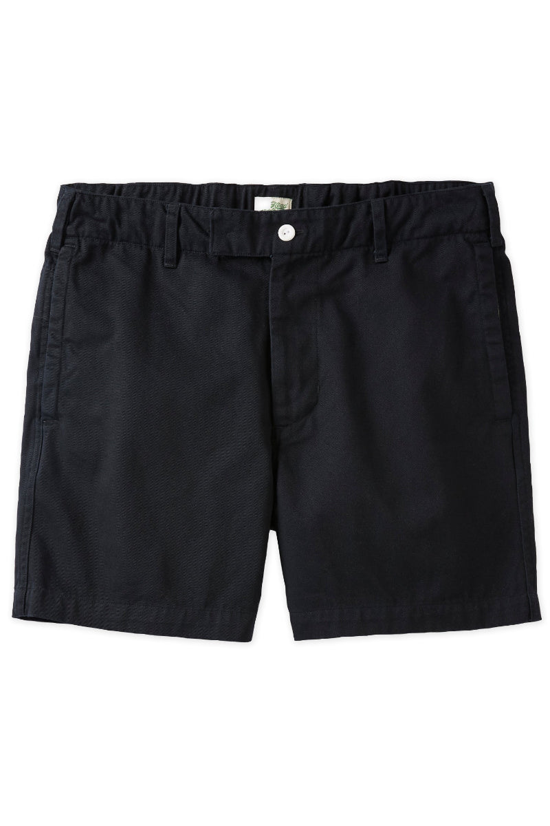 Navy Cotton Tab Front Tie Shorts