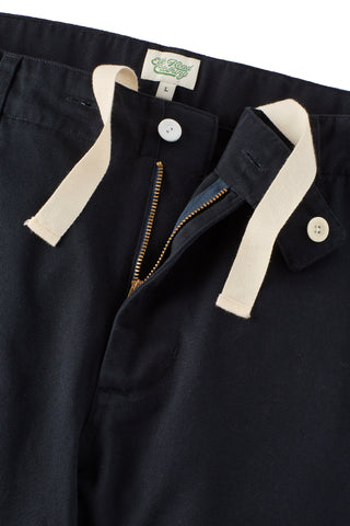 Navy Cotton Twill Double Knee Rugby Pant