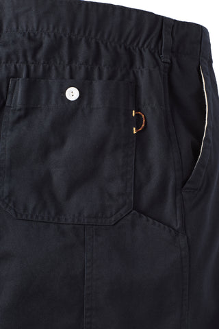 Navy Cotton Twill Double Knee Rugby Pant