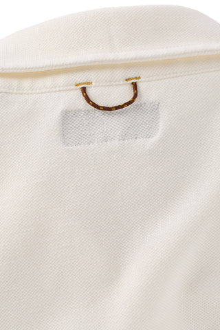 Sideline Pique Polo in Ivory