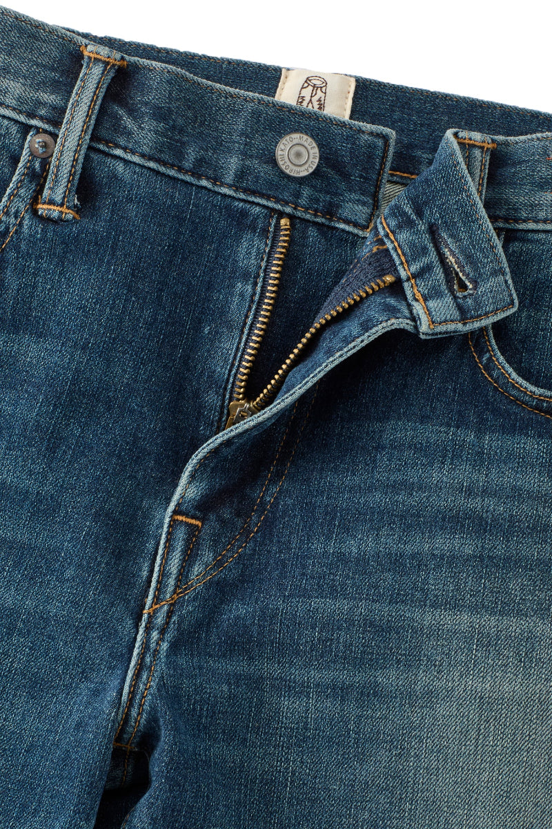 Kato Straight Leg  Distressed Japanese Selvedge Denim