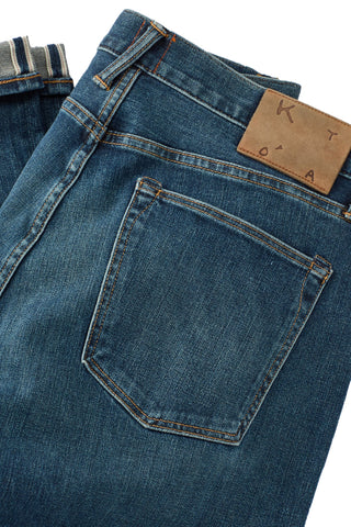 Kato Straight Leg  Distressed Japanese Selvedge Denim
