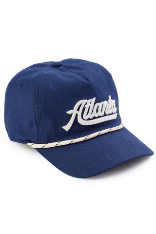 Navy Atlanta Chain Stitch Hat