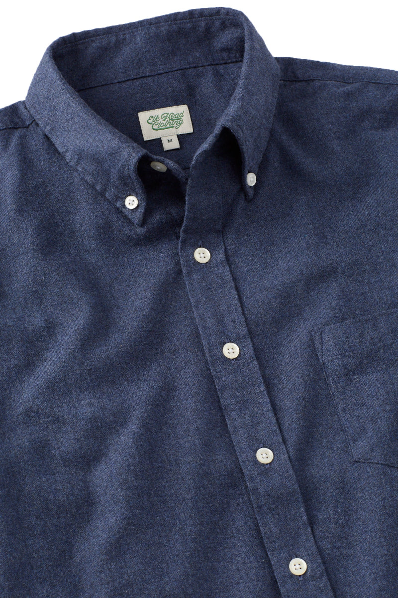 Navy Brushed Flannel