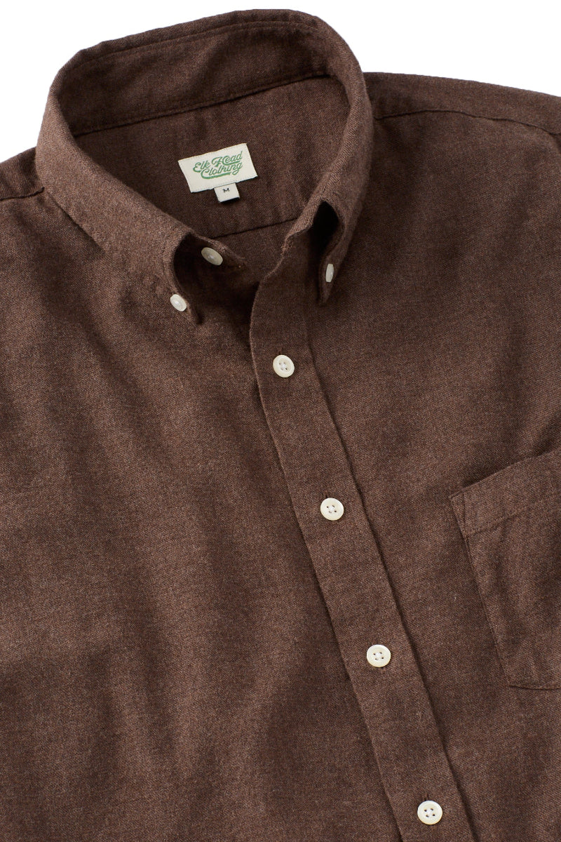 Choclate Brown Brushed Flannel
