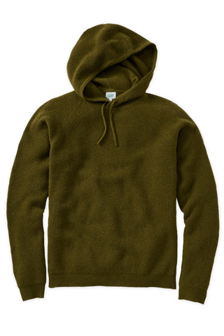 Oak Cashmere Thermal Stitch Hoodie
