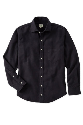 Black Stripe Brushed Sport Shirt