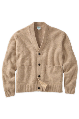 Camel Heavy Alpaca Cardigan