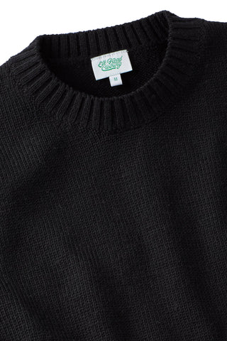 Black Merino Wool Crewneck jersey