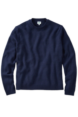 Navy Merino Wool Crewneck jersey