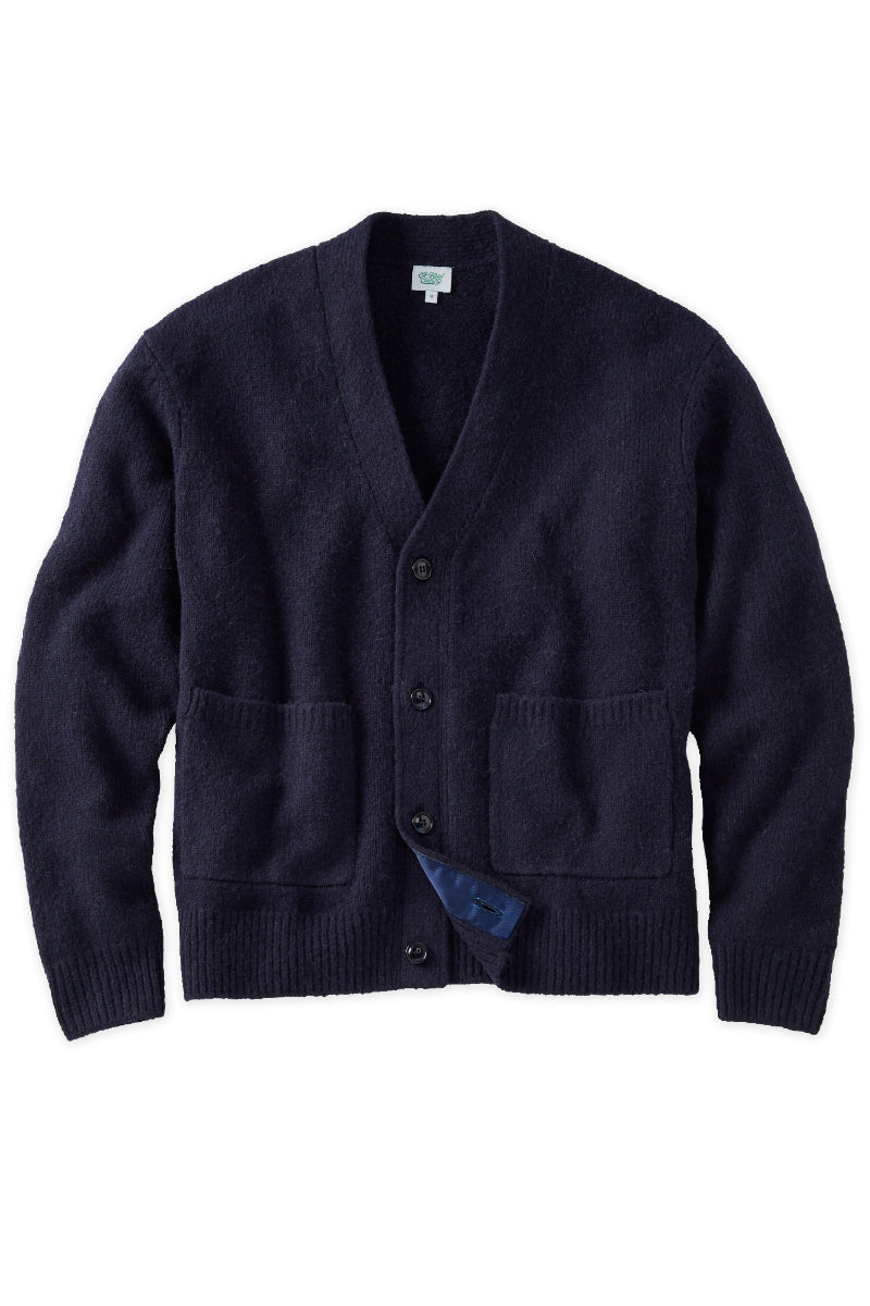 Navy Heavy Alpaca Cardigan