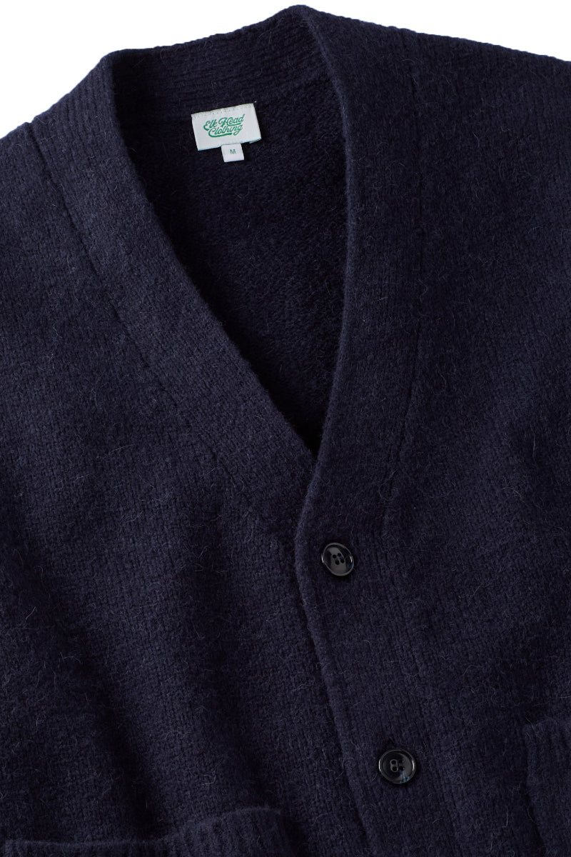 Navy Heavy Alpaca Cardigan