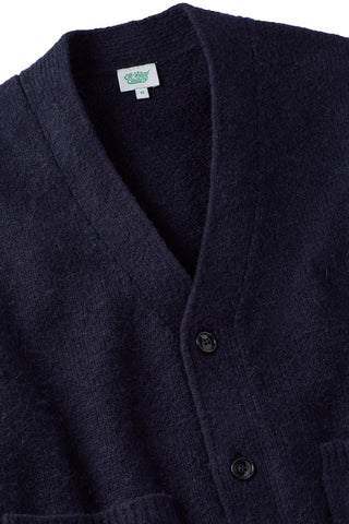 Navy Heavy Alpaca Cardigan