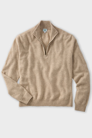 Oatmeal Cashmere Quarter Zip