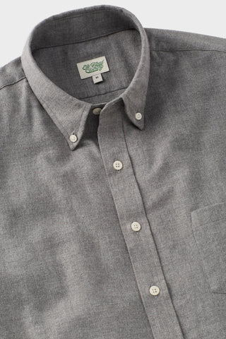Heather Gray Brushed Spread Collar Sport Shirt