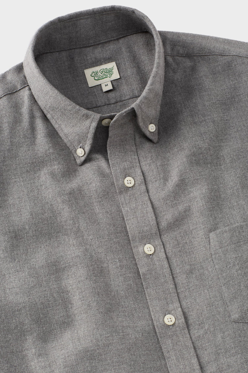 Heather Grey Brushed Flannel