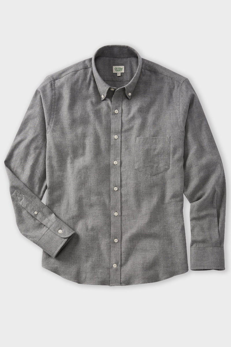 Heather Grey Brushed Flannel