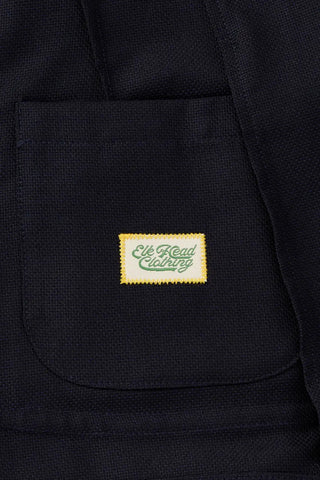 Postgame Unstructured Blazer in Navy Italian Wool Hopsack