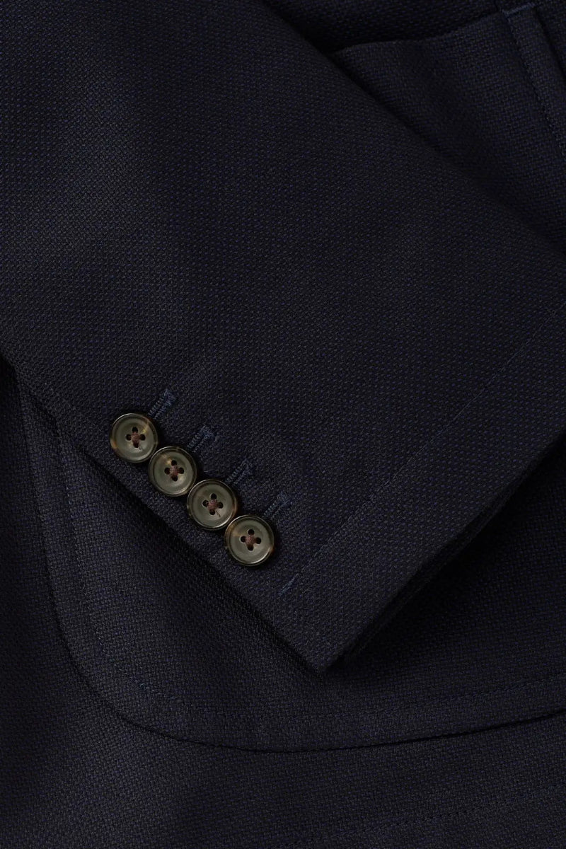 Postgame Unstructured Blazer in Navy Italian Wool Hopsack