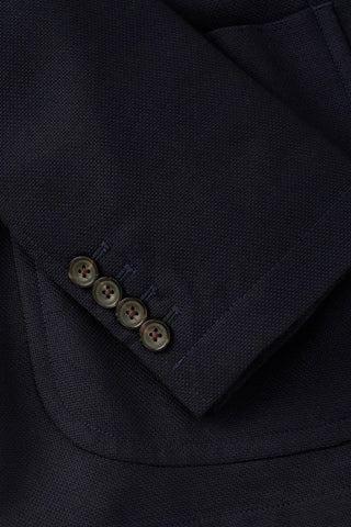 Postgame Unstructured Blazer in Navy Italian Wool Hopsack