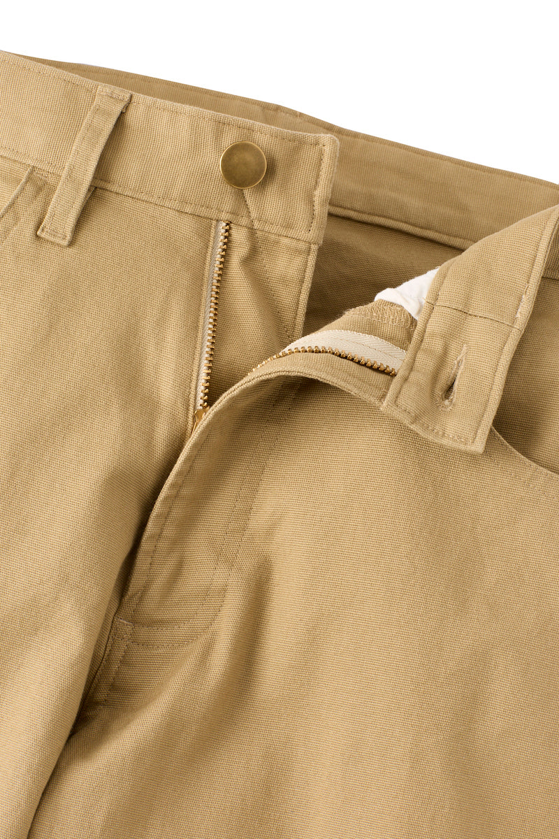 Tan Canvas Japanese Stretch Pants