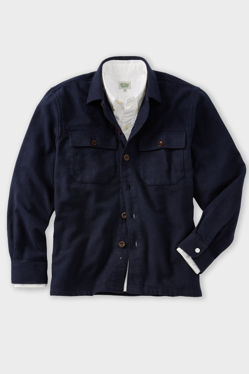 Heavy Navy Twill Overshirt