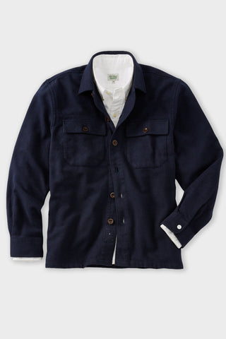 Heavy Navy Twill Overshirt