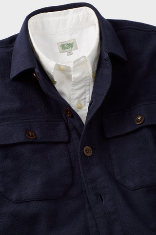 Heavy Navy Twill Overshirt