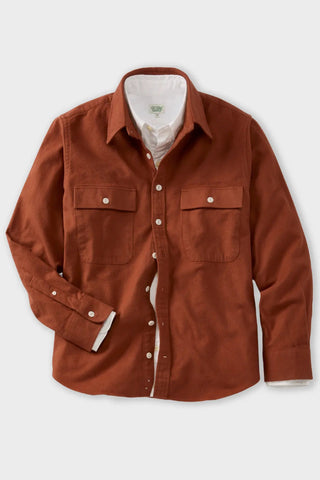 Clay Brushed Cotton Overshirt