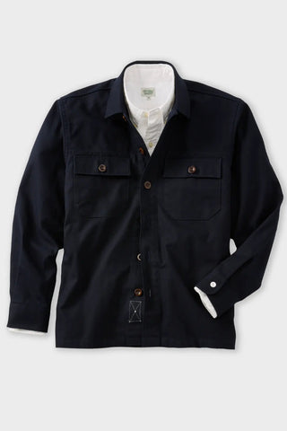 Heavy Navy Twill Overshirt