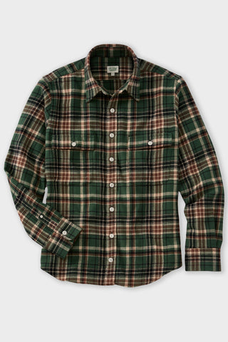 Evergreen Plaid Brushed Flannel