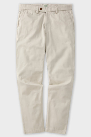 Japanese Twill Tab Front Chino in Stone
