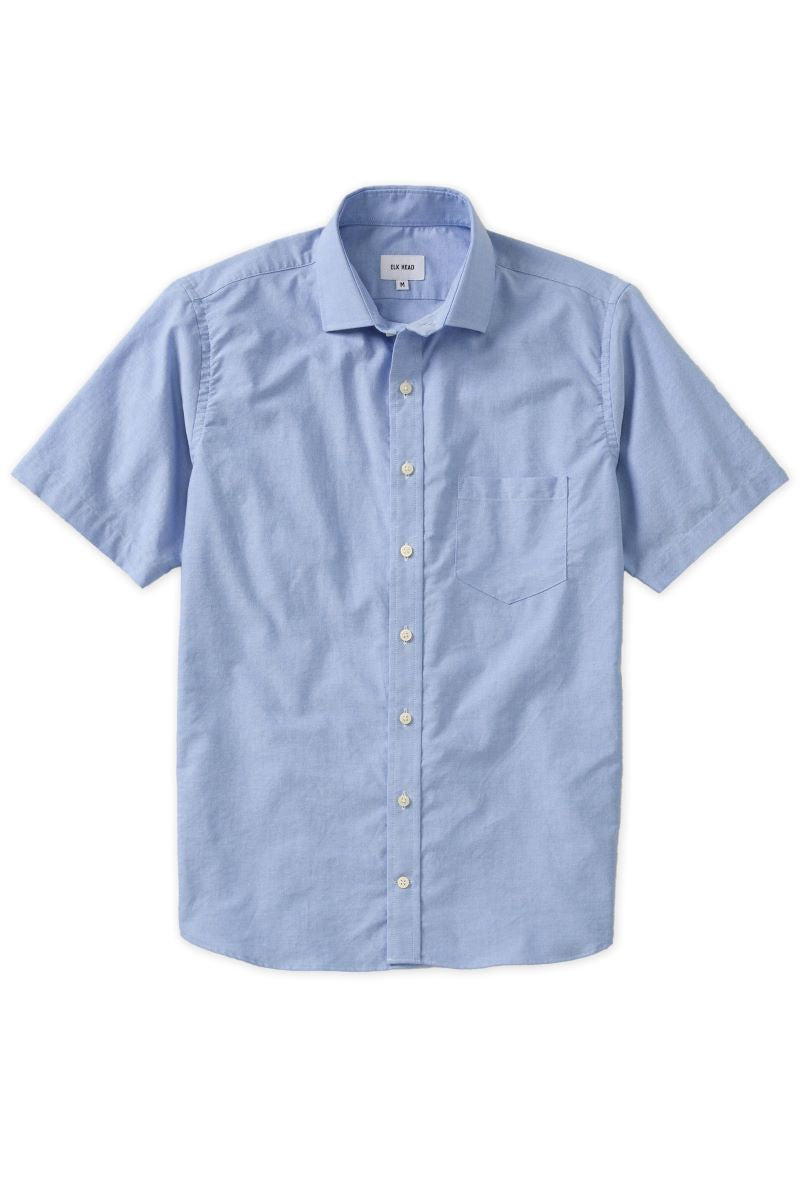 Blue Oxford Short Sleeve Shirt
